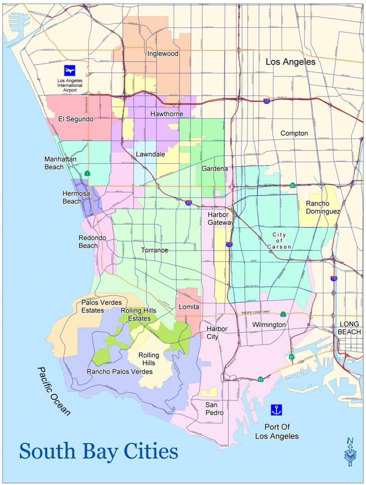 Map of south bay area ca