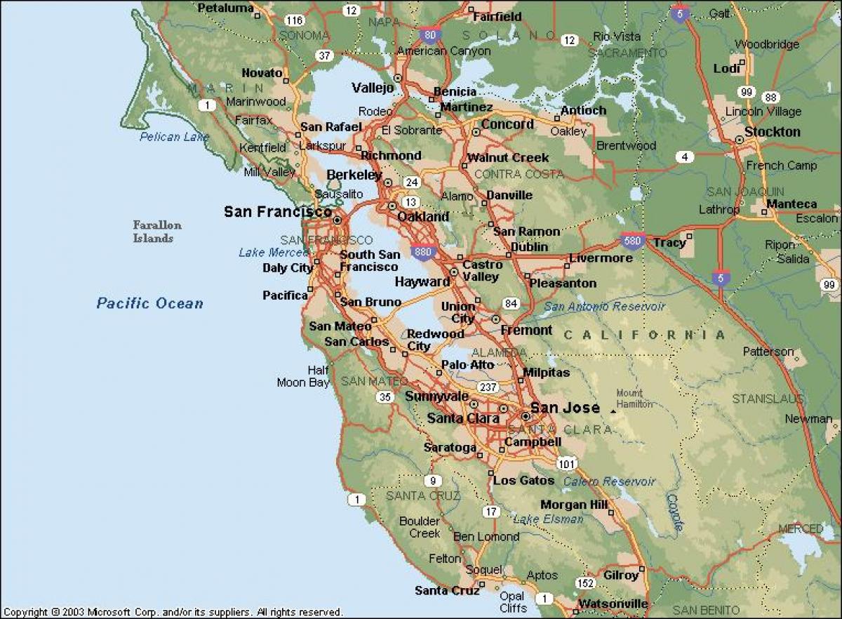 SF bay map
