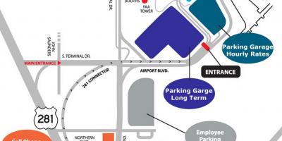 Map of San Francisco airport parking