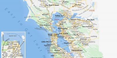 San Francisco bay area map california