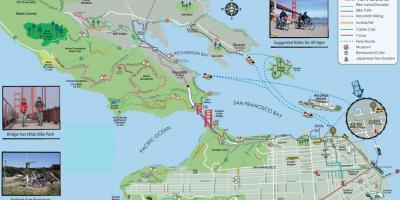 Map of San Francisco bike tour