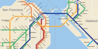 SFO metro map