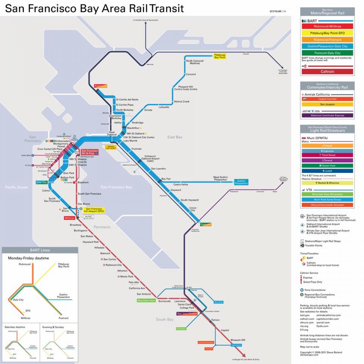 bay area public transportation map