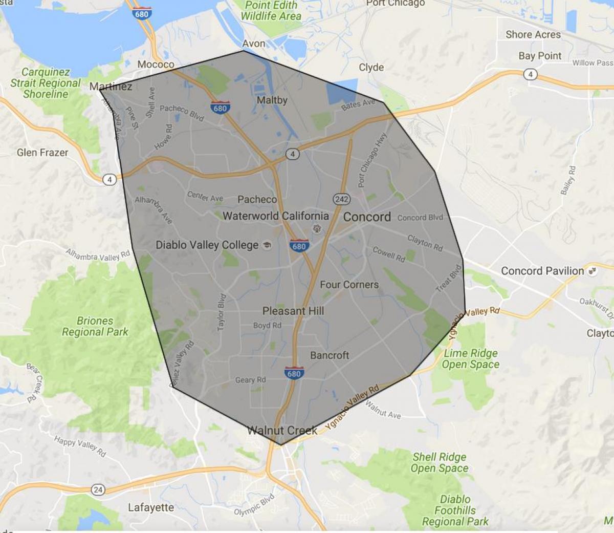 Map of check please bay area
