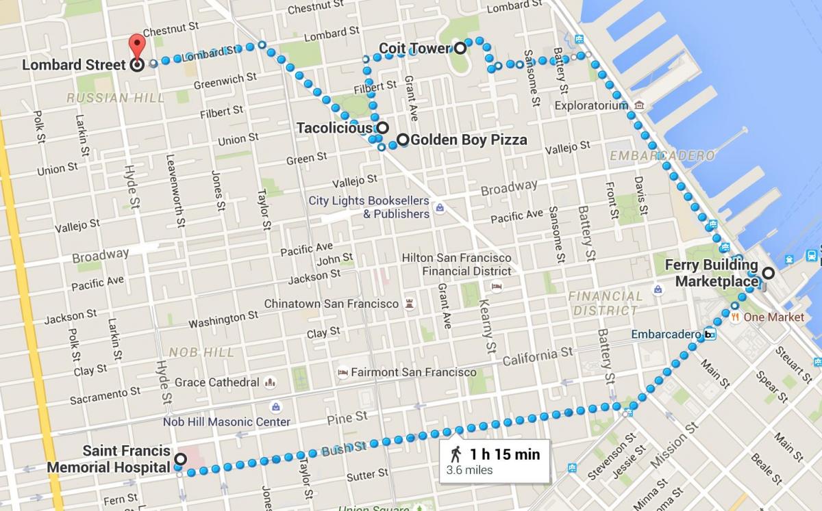 Chinatown San Francisco Map Walking 