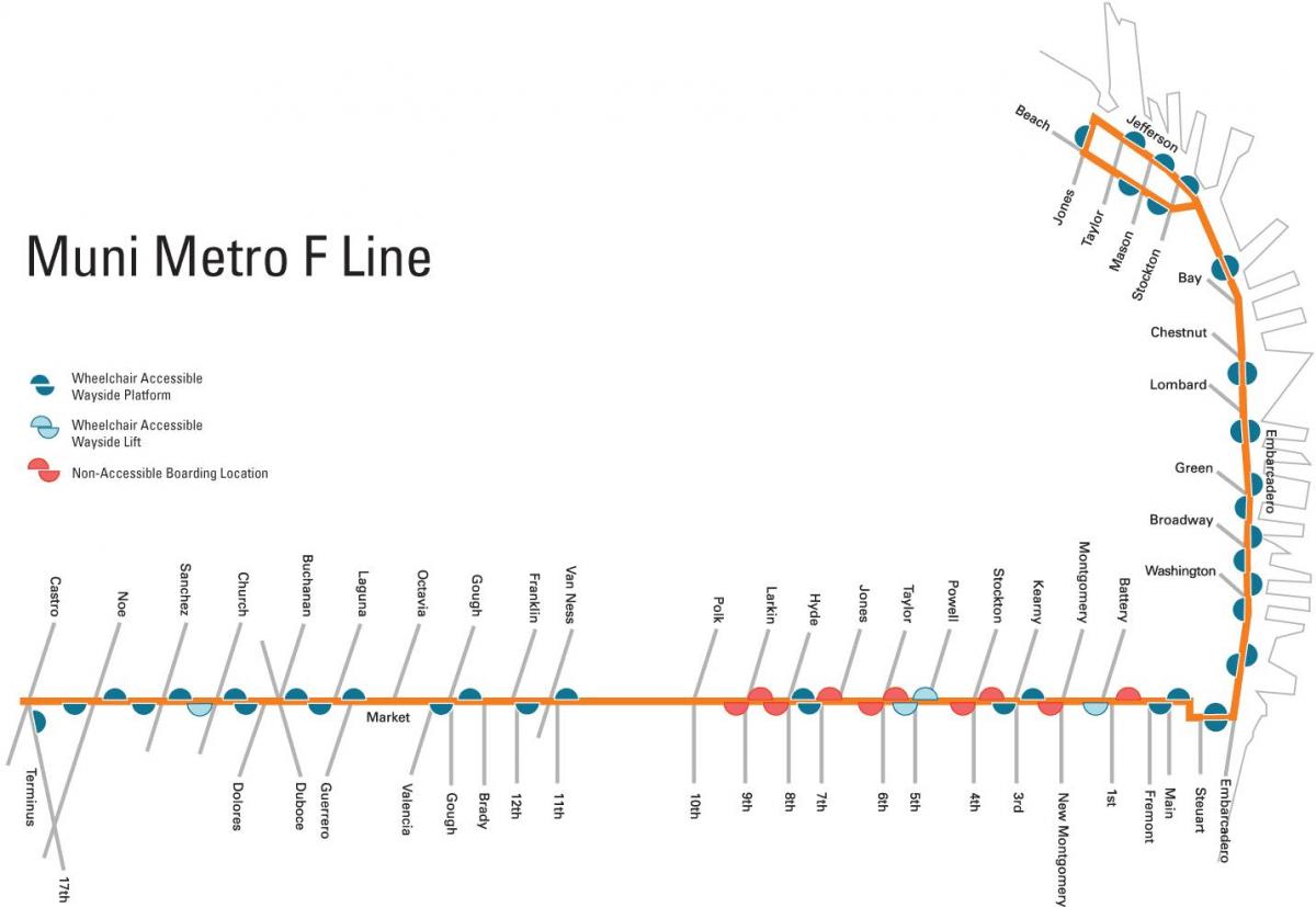 f line map San Francisco