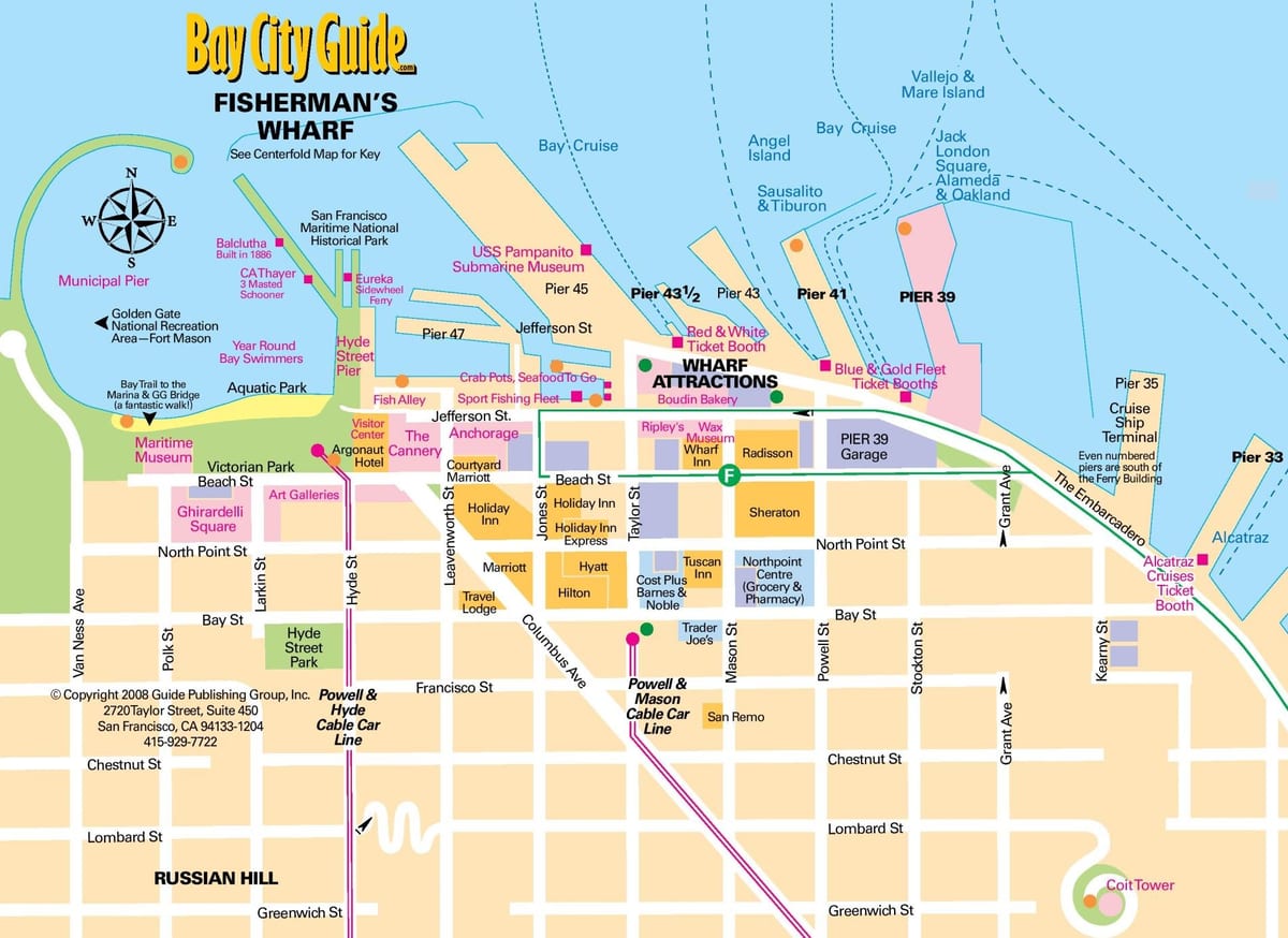 map fisherman's wharf San Francisco