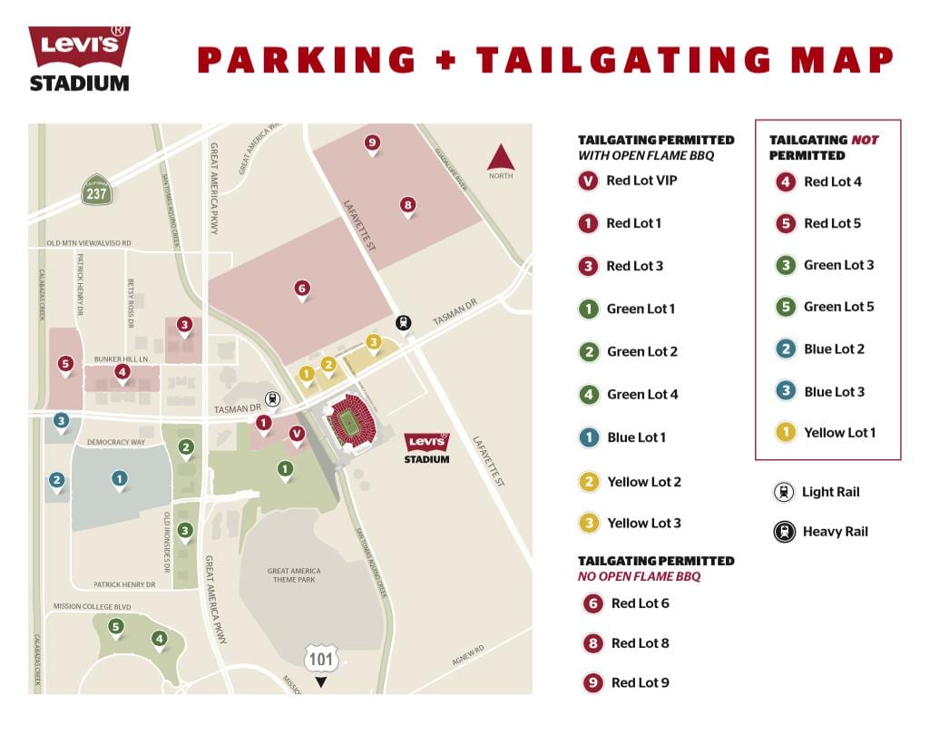 levi's stadium entrance map