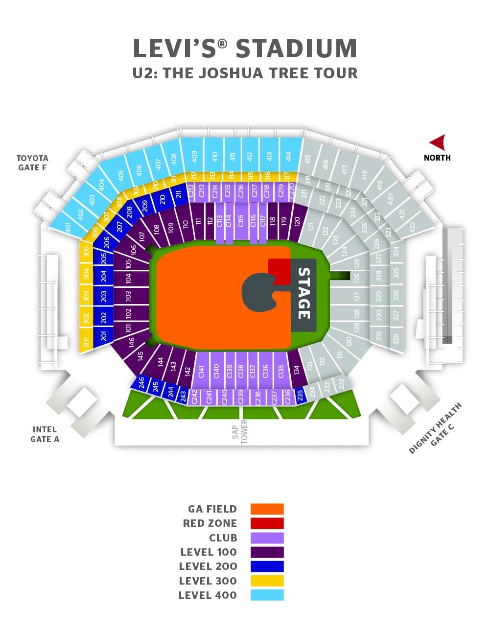 levi's stadium suite map