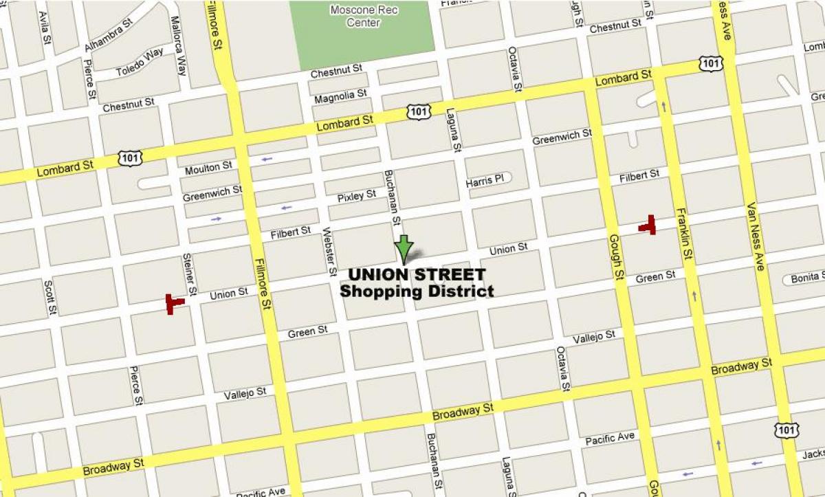 Map of shop San Francisco