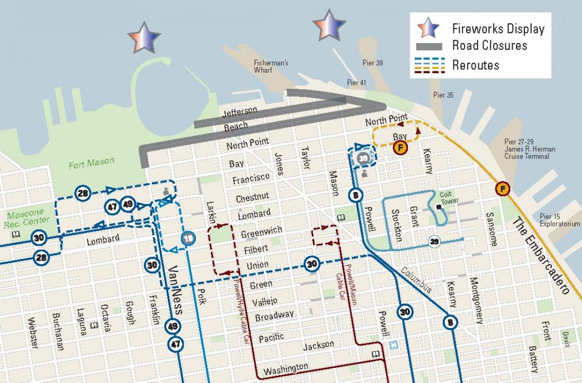 Map of muni 28 route