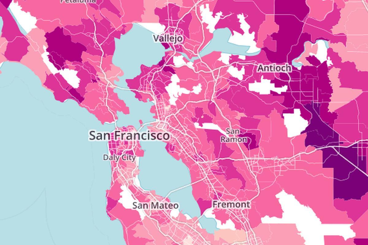 Map of bay area real estate