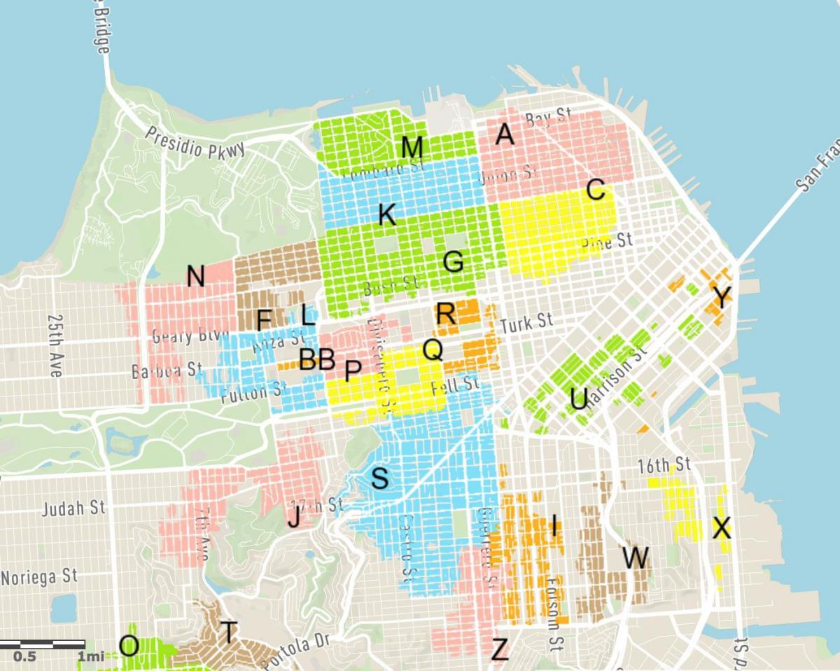 free street parking San Francisco map