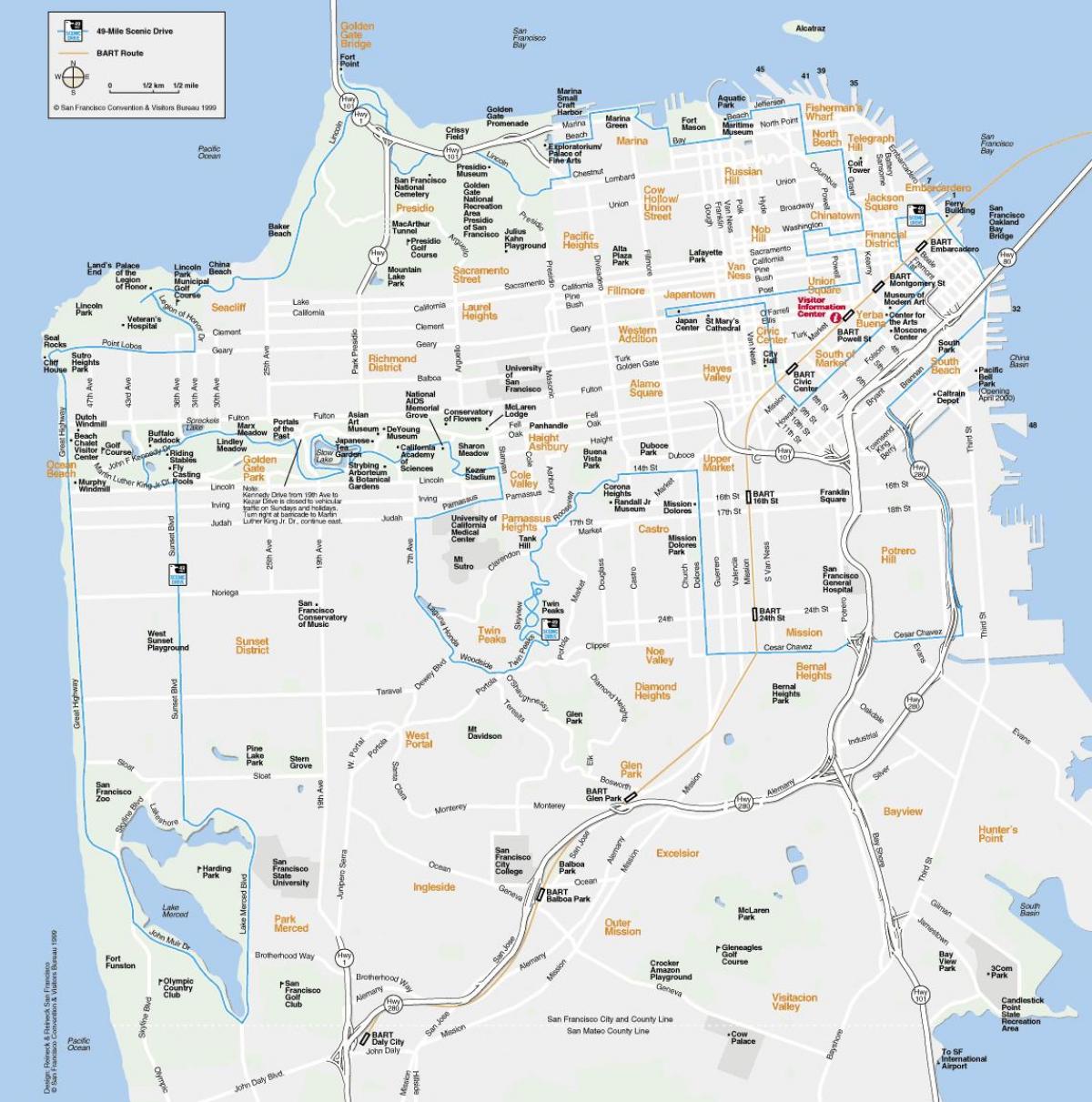 Map of San Francisco landmarks