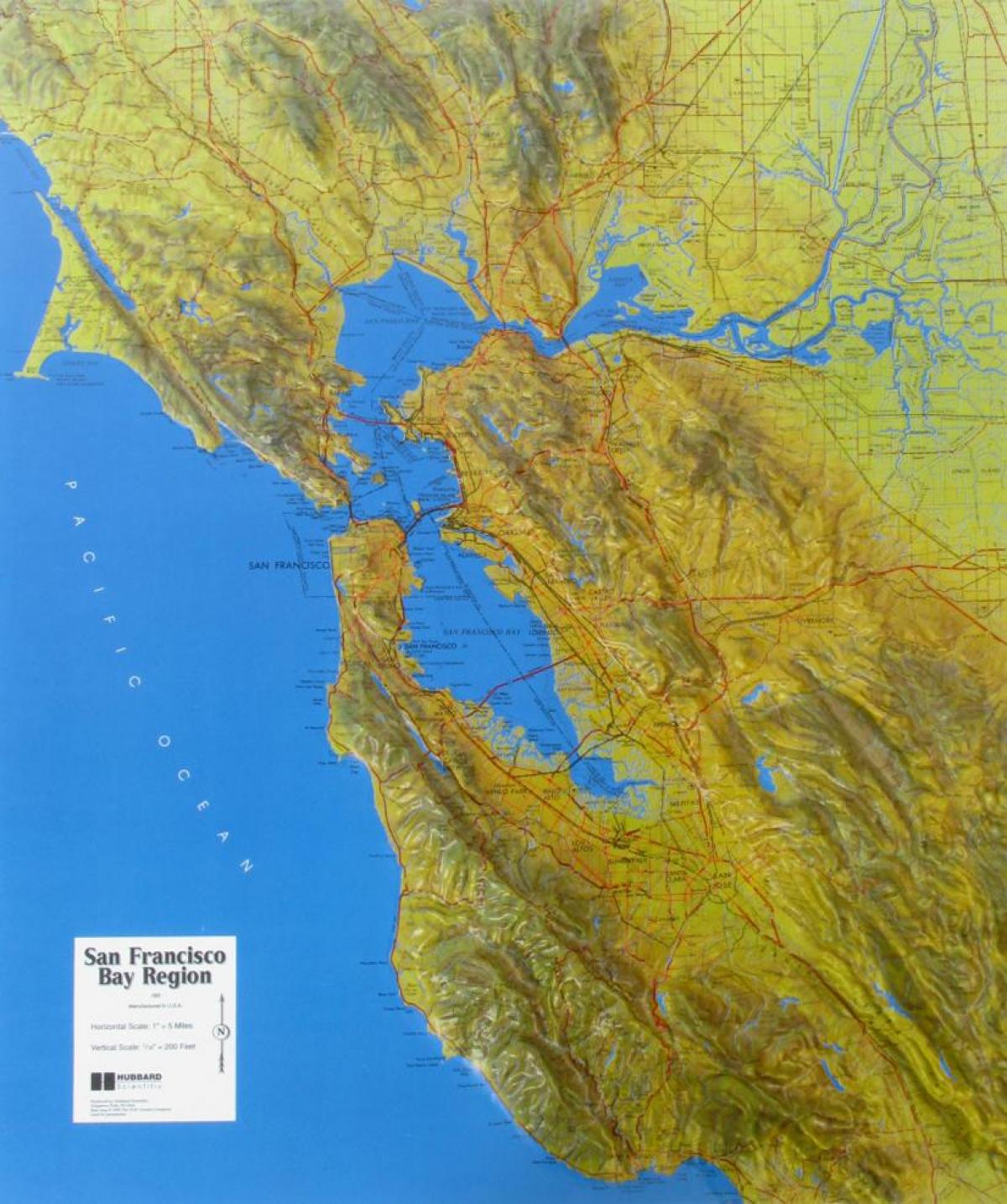 Map of San Francisco relief