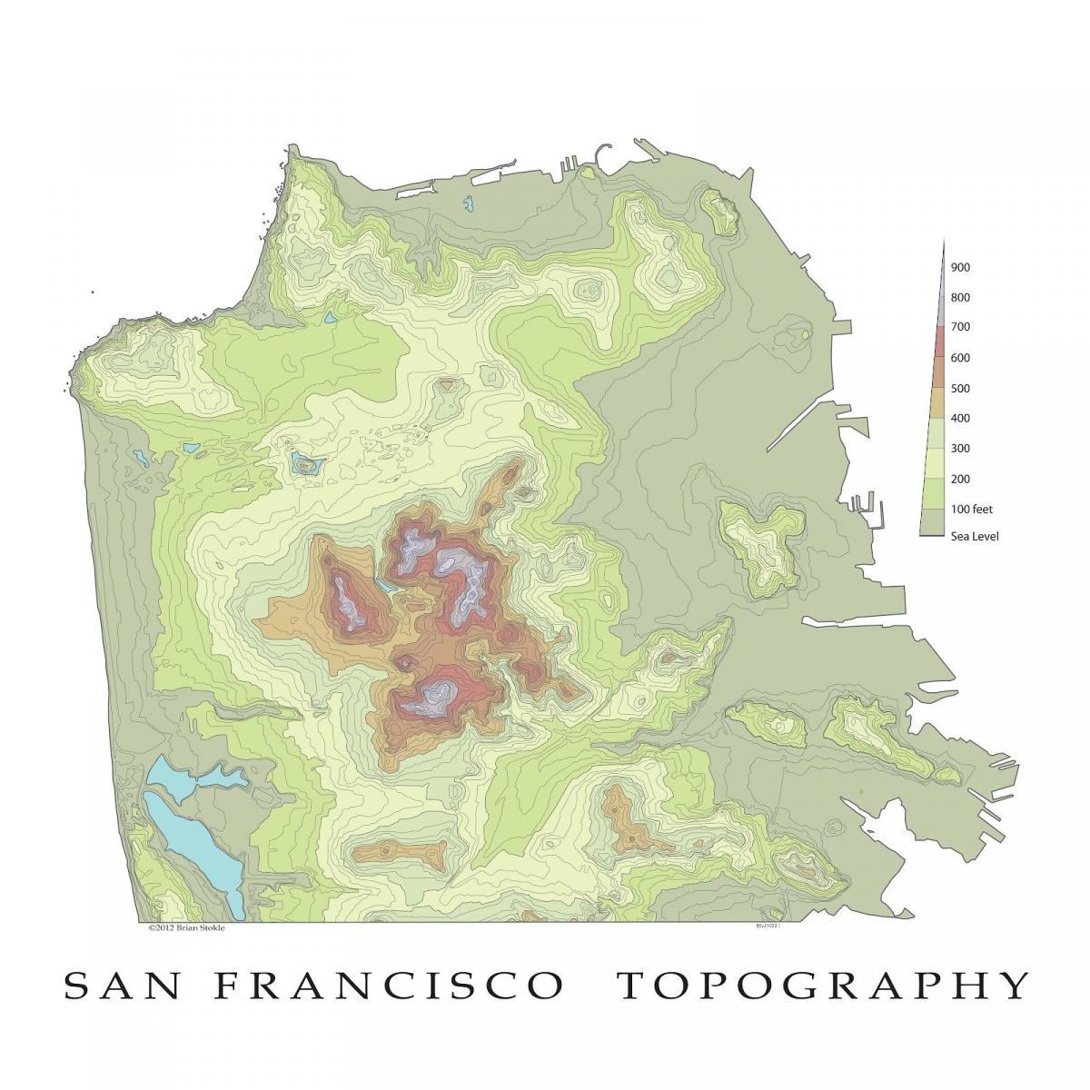 San Francisco topographic map