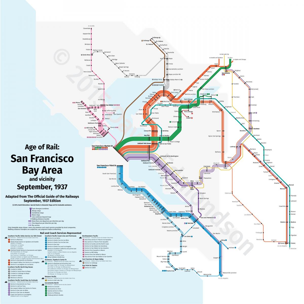 San Fran train map