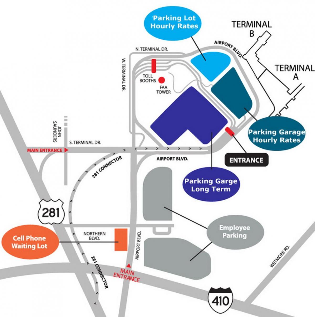 SFO parking garage map