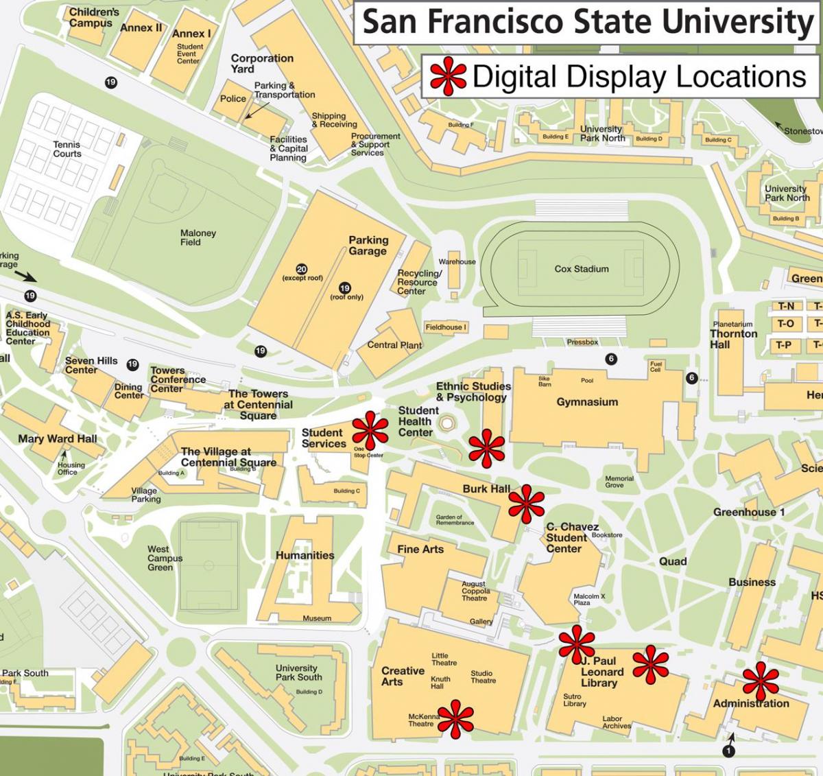 San Francisco state university map
