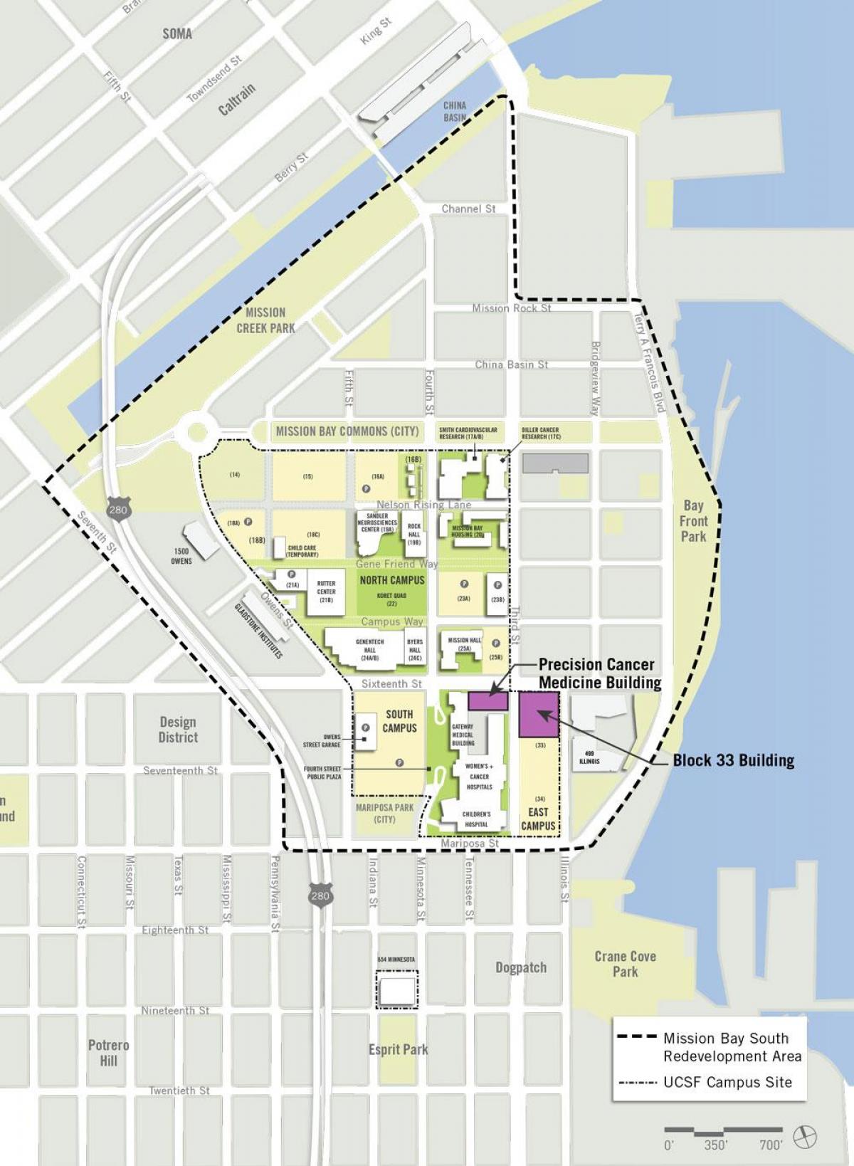 ucSF mission bay campus map