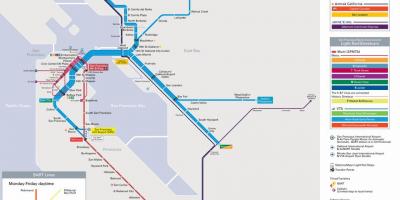 Bart stations San Francisco map