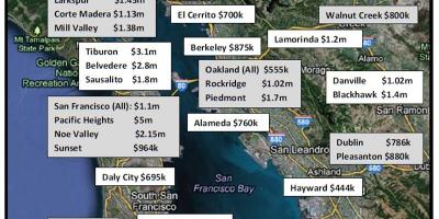 Map of bay area housing prices