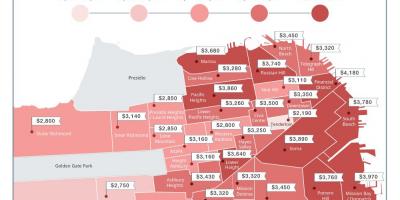 Bay area rental prices map
