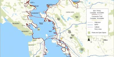 San Francisco bay trail map