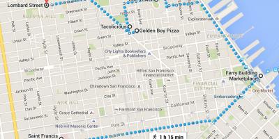 San Francisco chinatown walking tour map