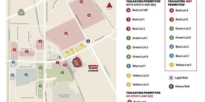 Levi's stadium entrance map