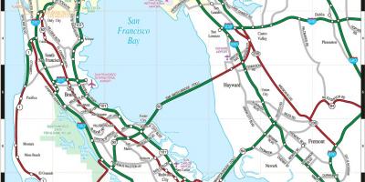 Map of San Francisco bay area