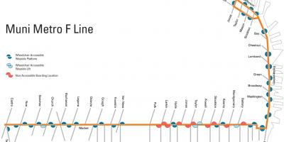 Map of muni f line