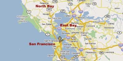Map of south bay northern california