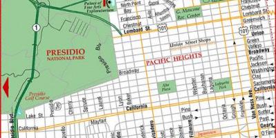 Map of pacific heights San Francisco