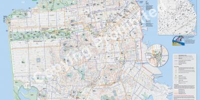 Map of San Francisco bicycle