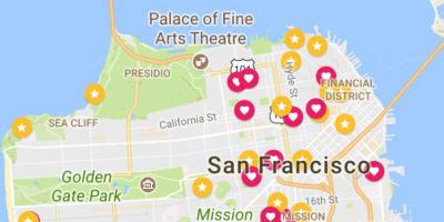 Map of San Francisco financial district