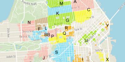 Free street parking San Francisco map