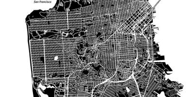 Map of San Francisco vector