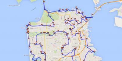 Map of San Francisco pokemon