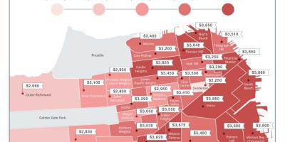 San Francisco rent prices map