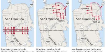 Map of San Francisco tolls