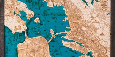 Map of San Francisco wood