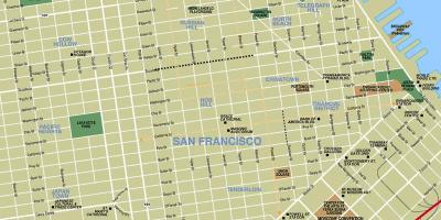 Map of attractions San Francisco