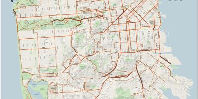 San Francisco bike map