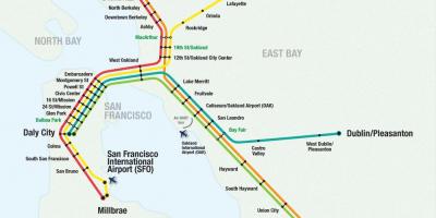 San Francisco airport bart map
