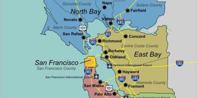 Map of south San Francisco bay area