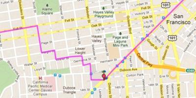 Map of the wiggle SF