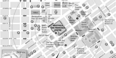 Map of westfield San Francisco